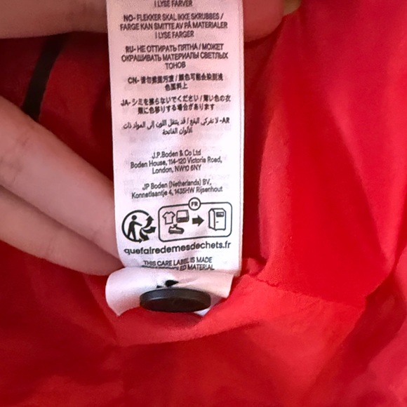 EUC Boden York Red Cropped Tweed Jacket Size 6 - Picture 4 of 7